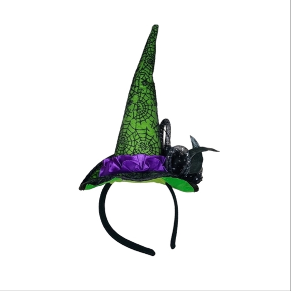 Halloween Spooky Spiderweb Mini Hat - Picture 2 of 3